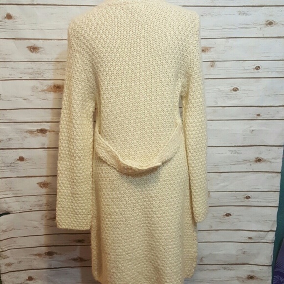 Sleeping on Snow long wool cardigan/ sequin trim - Picture 8 of 8