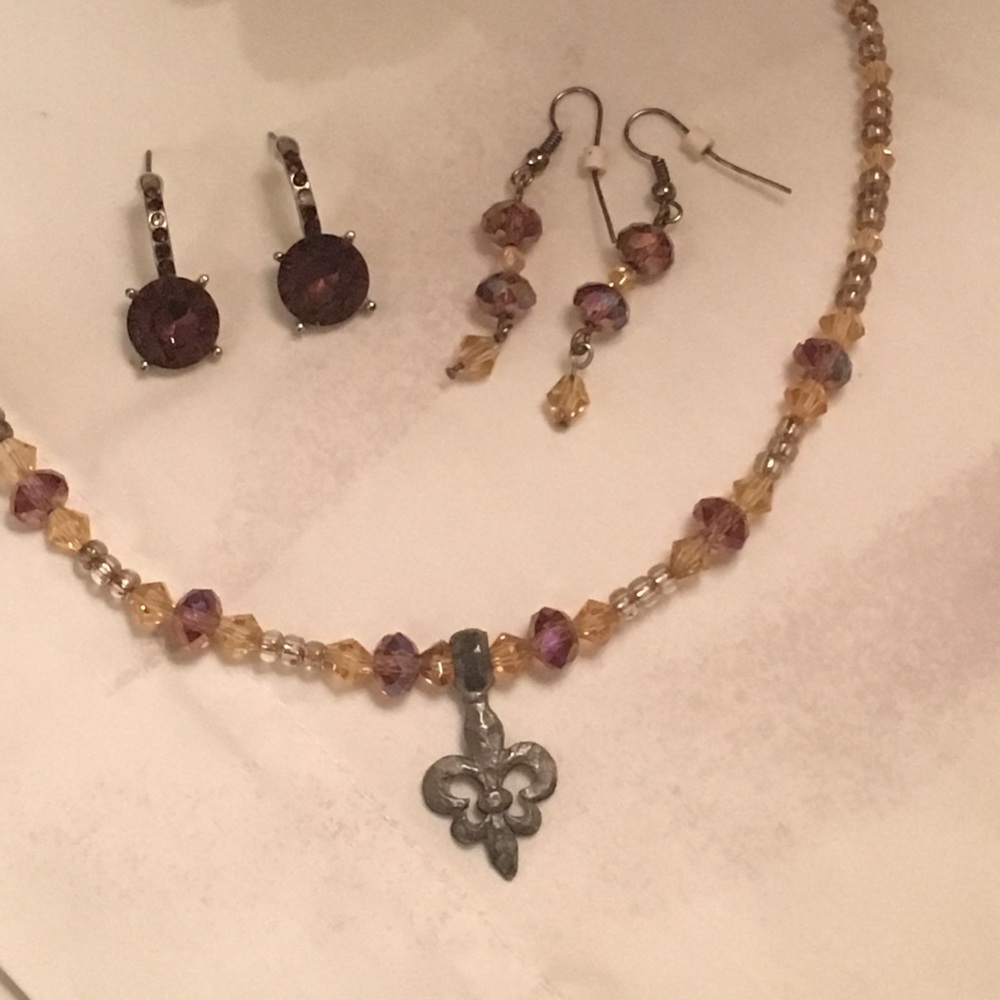 LSU jewelry set