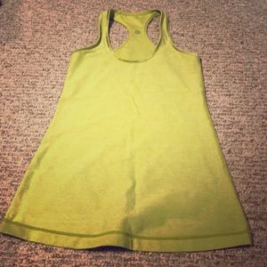 Size 4 CRB Lululemon Tank Lime Spring Green