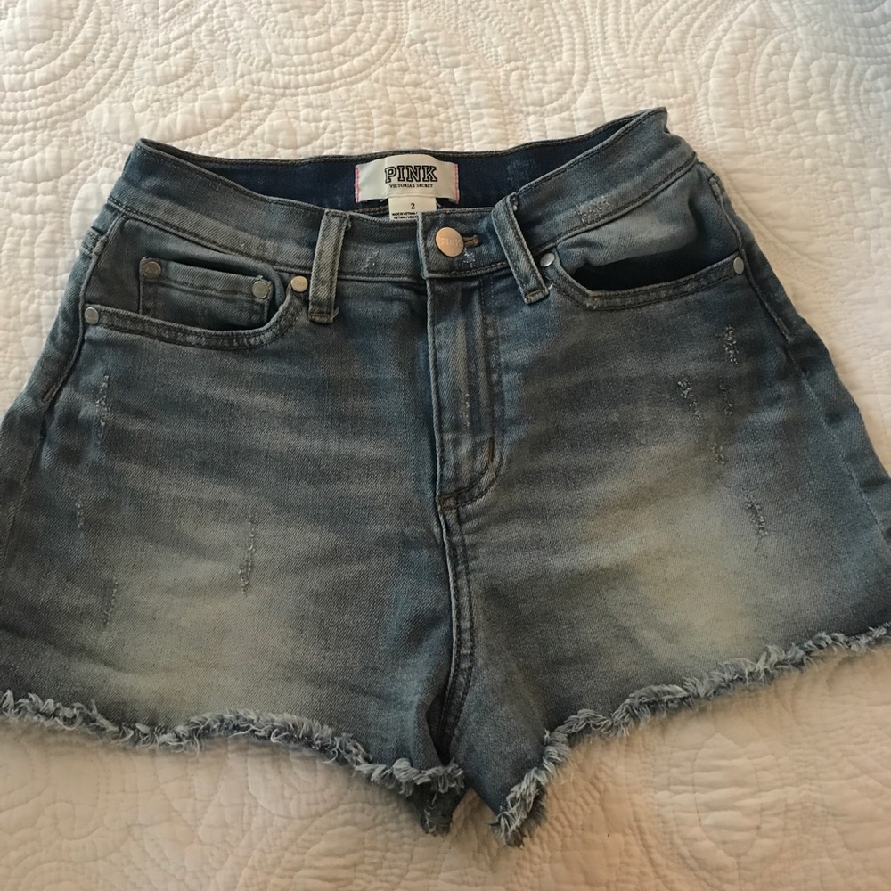 PINK jean shorts