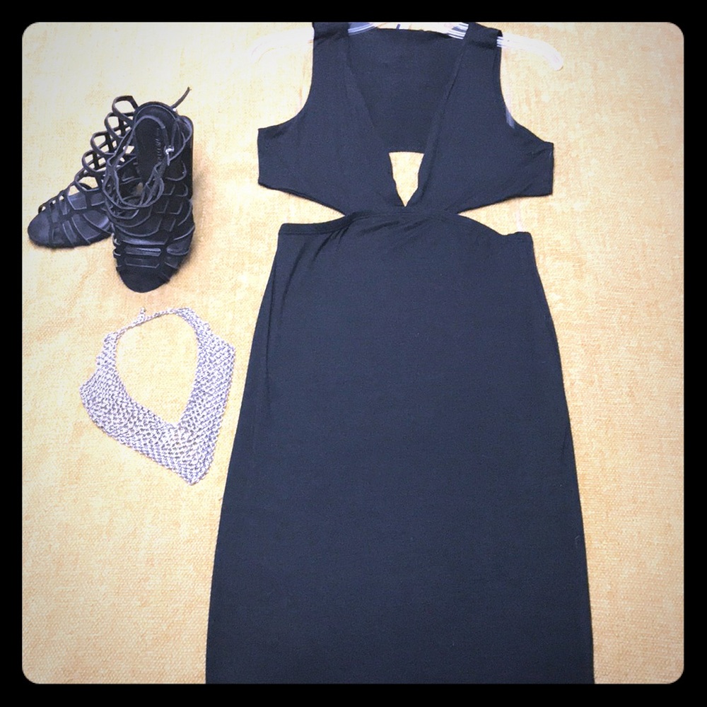 Black midi Mandee dress