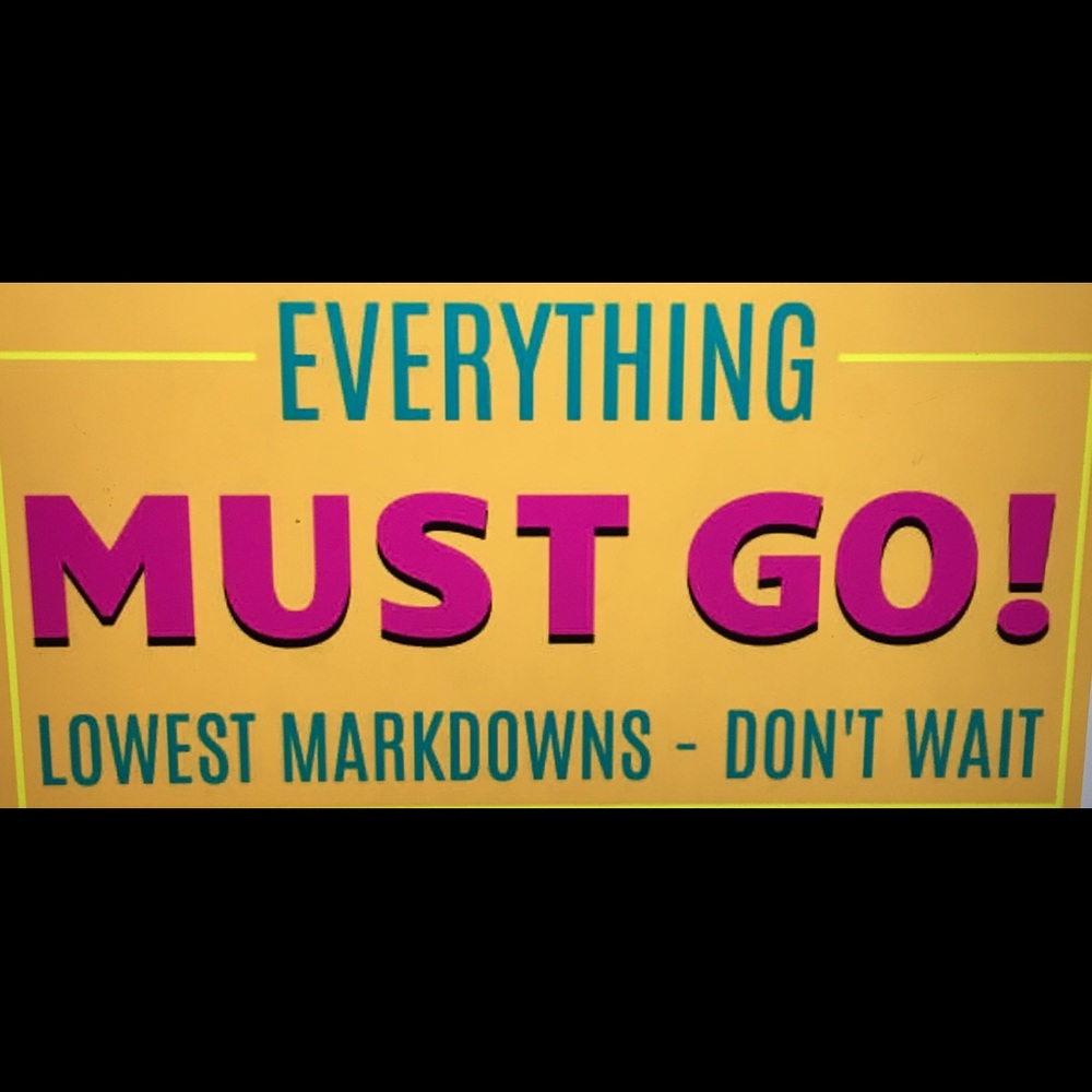 Everything needs to be sold before 9/25