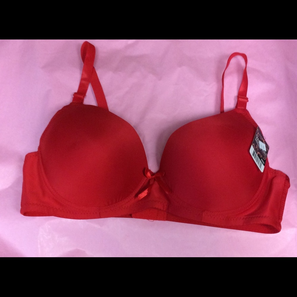 Underwire Bra Lightly Padded Red NWT