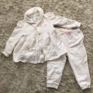 Ralph Lauren Baby girl two piece "sweatsuit"