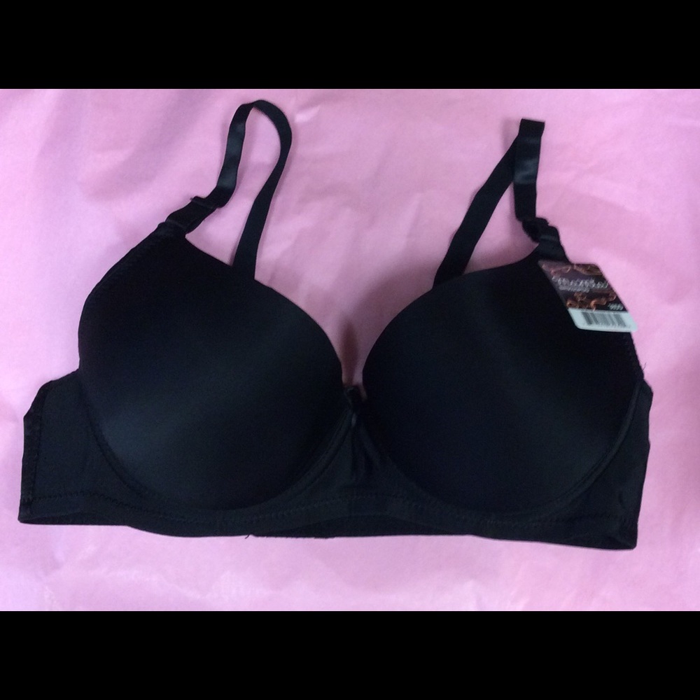 Underwire Bra Lightly Padded Black NWT