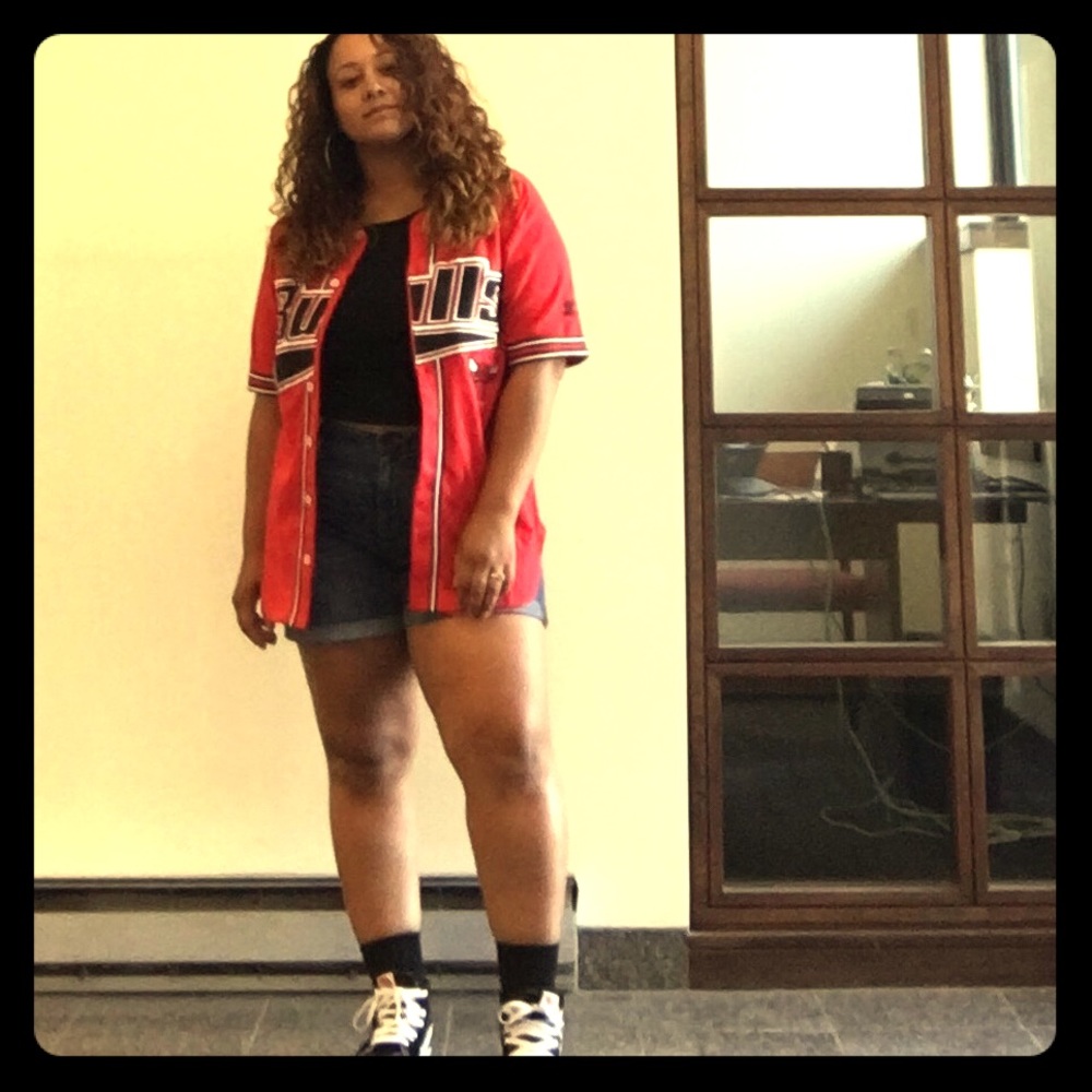 Vintage Chicago Bulls Button up Jersey