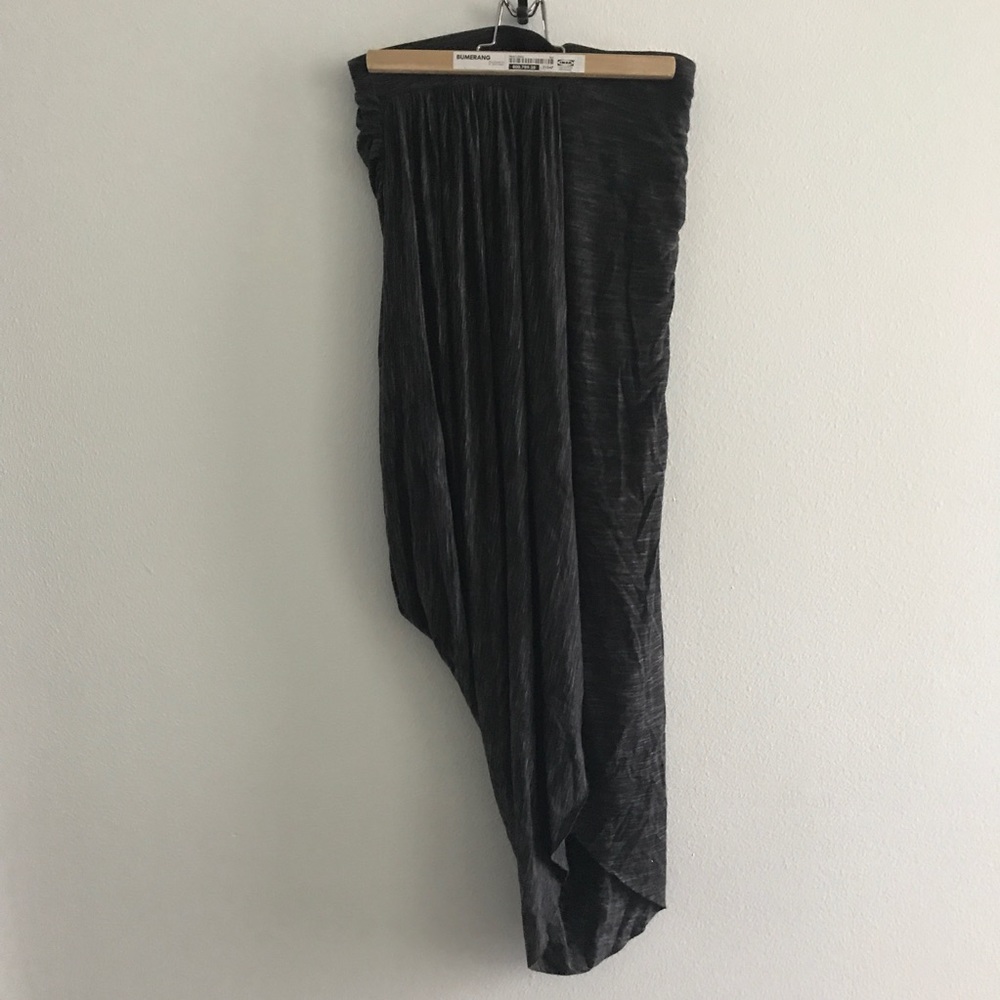 Dark grey Anthropologie wrap skirt