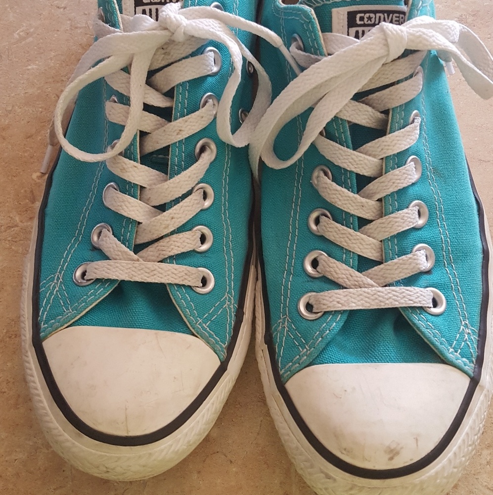 Teal All-star Converse