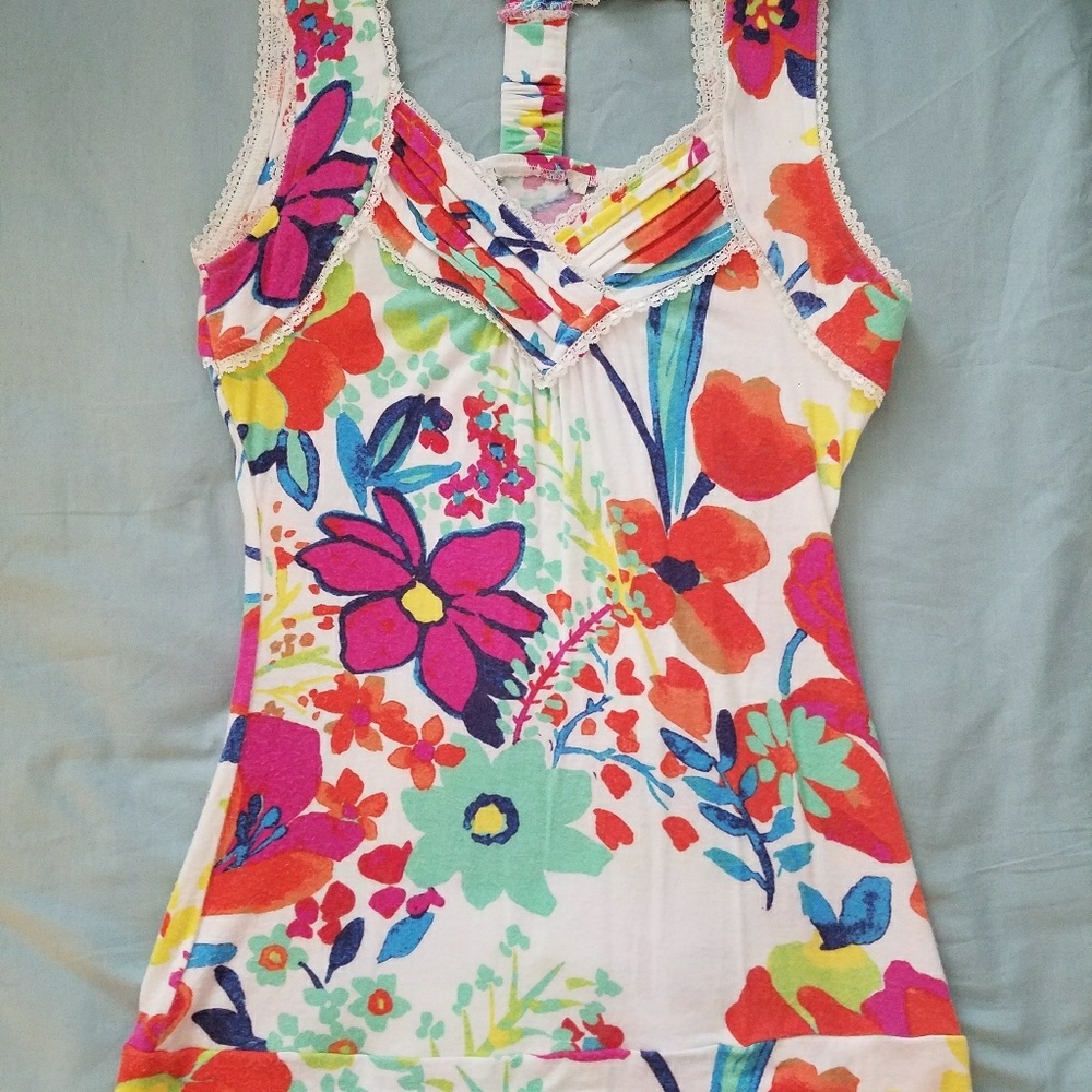 Floral print tank