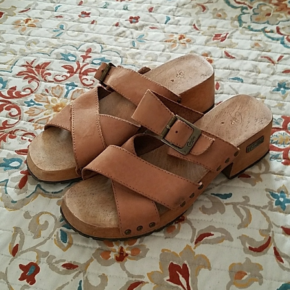 Candie's suede leather sandals sz 8
