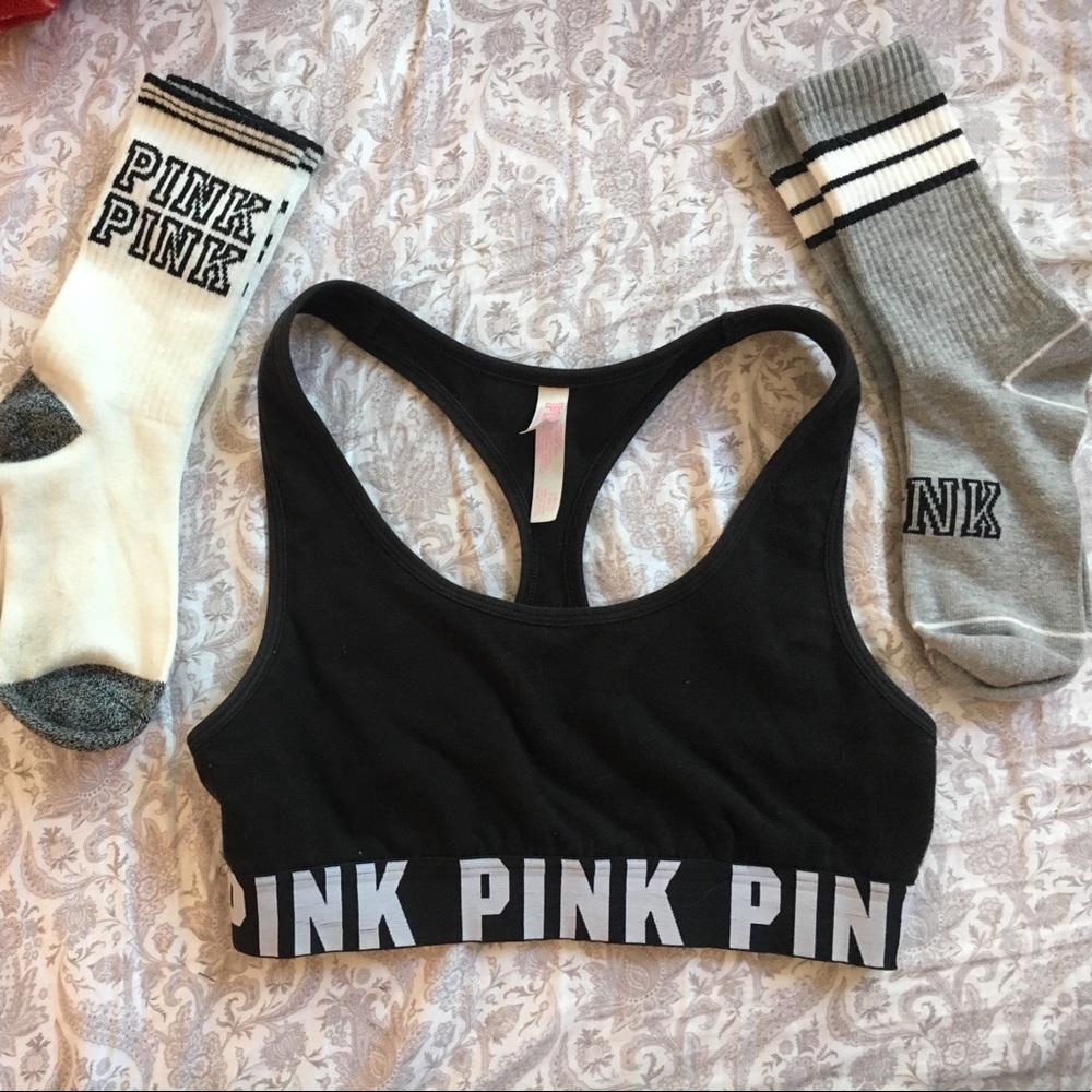 Pink underwear and sock set