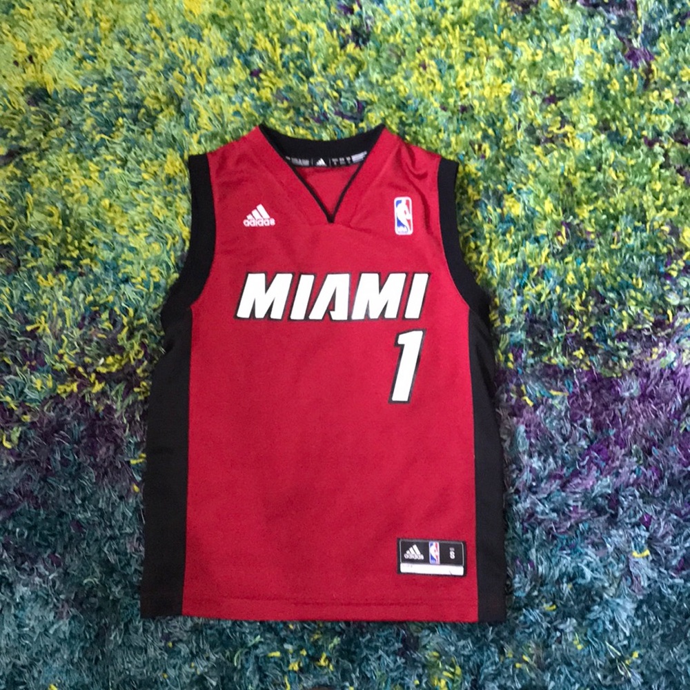 Adidas Miami NBA jersey Bosh number 1
