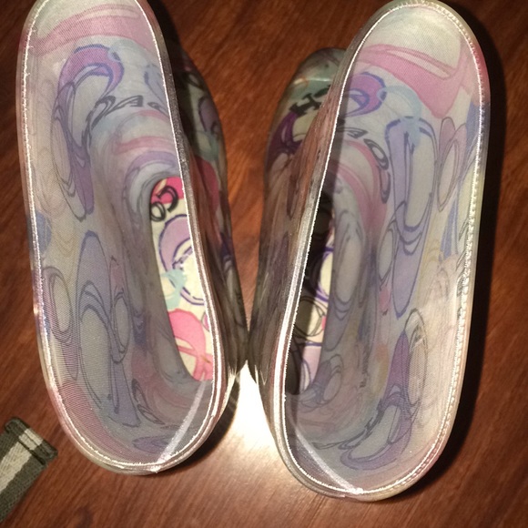 Coach rain boots size 8 - Picture 4 of 5