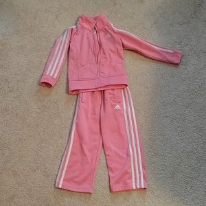 3t Toddler girls adidas track suit