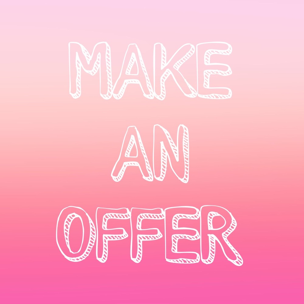 I accept any reasonable offers!