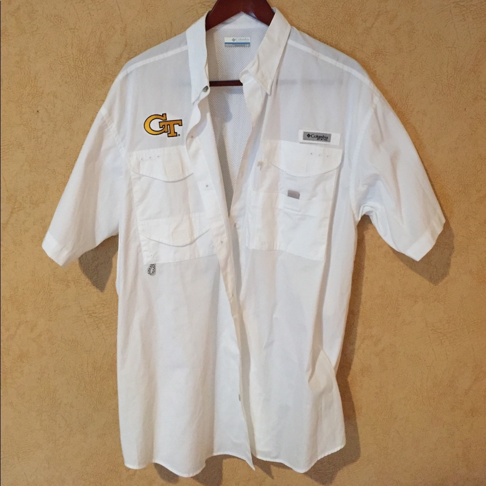 Columbia PFG Fishing Shirt - Georgia Tech (GT)