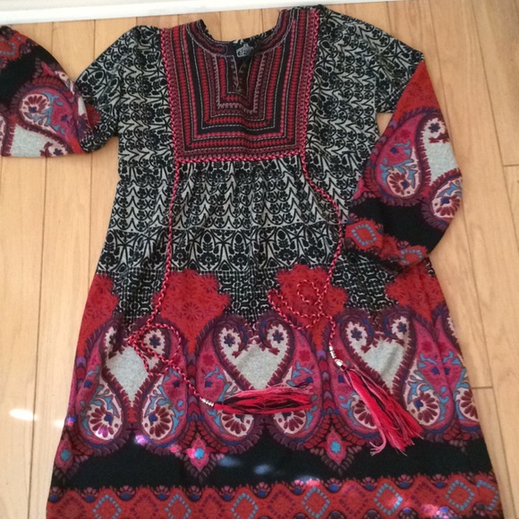 Angie Boho Dress . Great for fall! - Picture 3 of 6