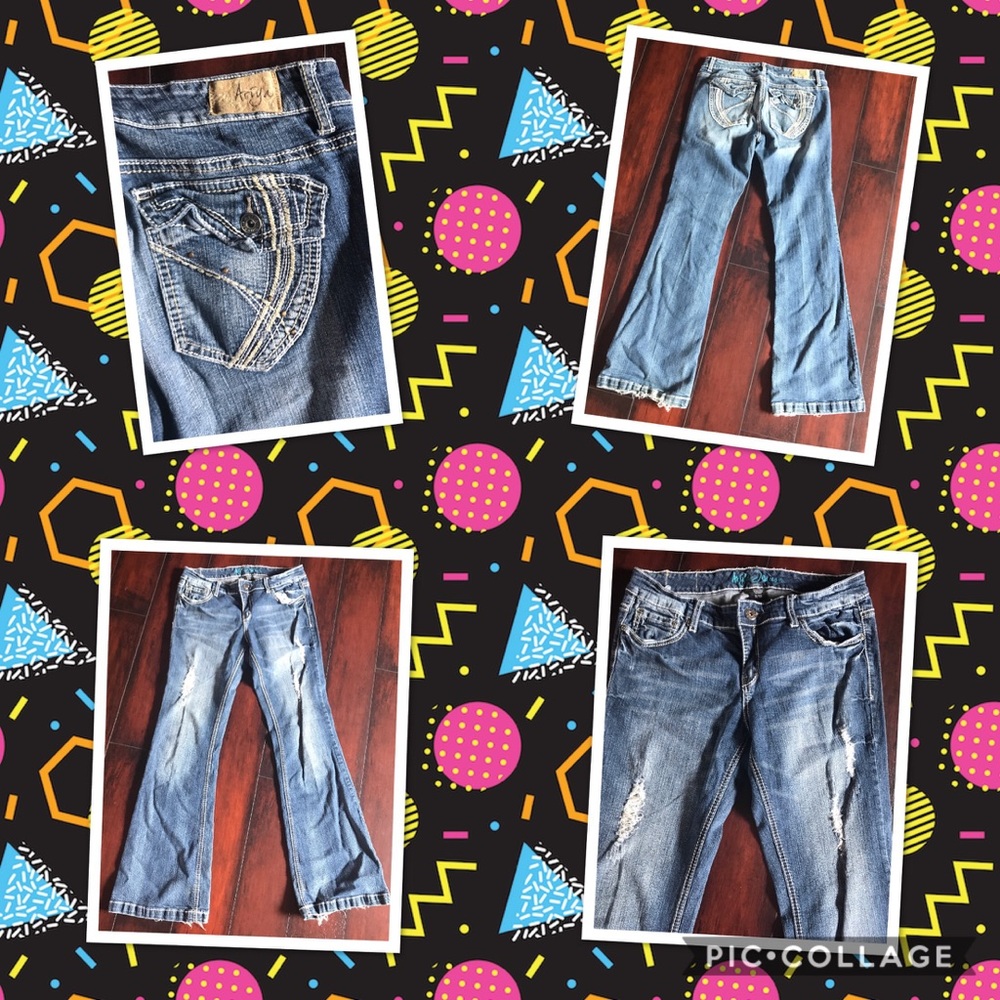 Jeans and a pair of capris