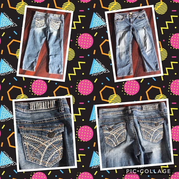 Jeans and a pair of capris - Picture 2 of 2