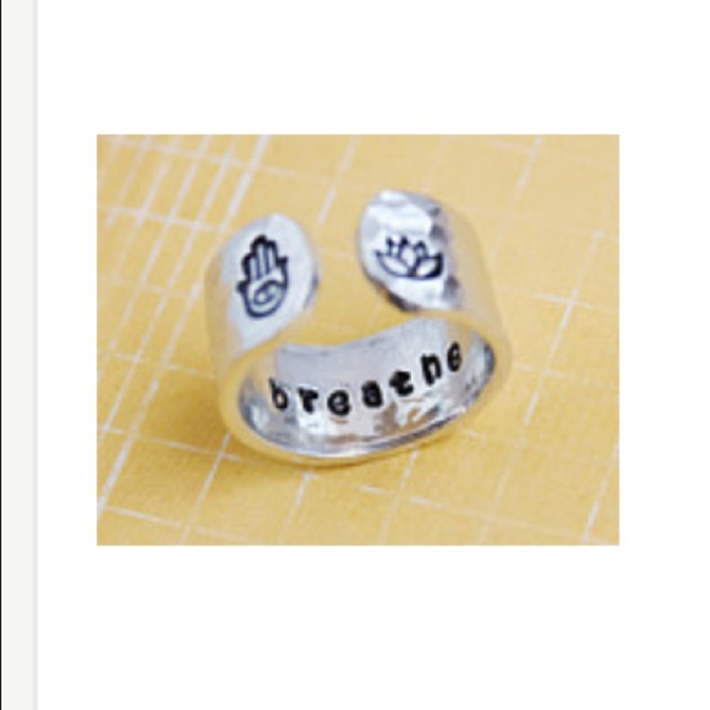 Silver ring with secret message