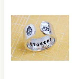 Silver ring with secret message