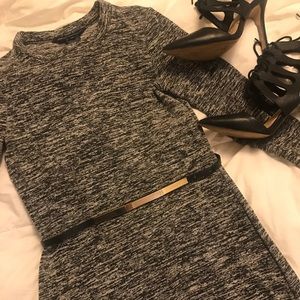 French Connection sweater maxi dress