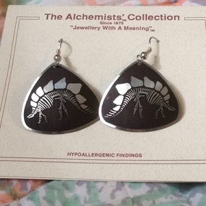 Vintage dinosaur earrings