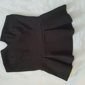 Black strapless top