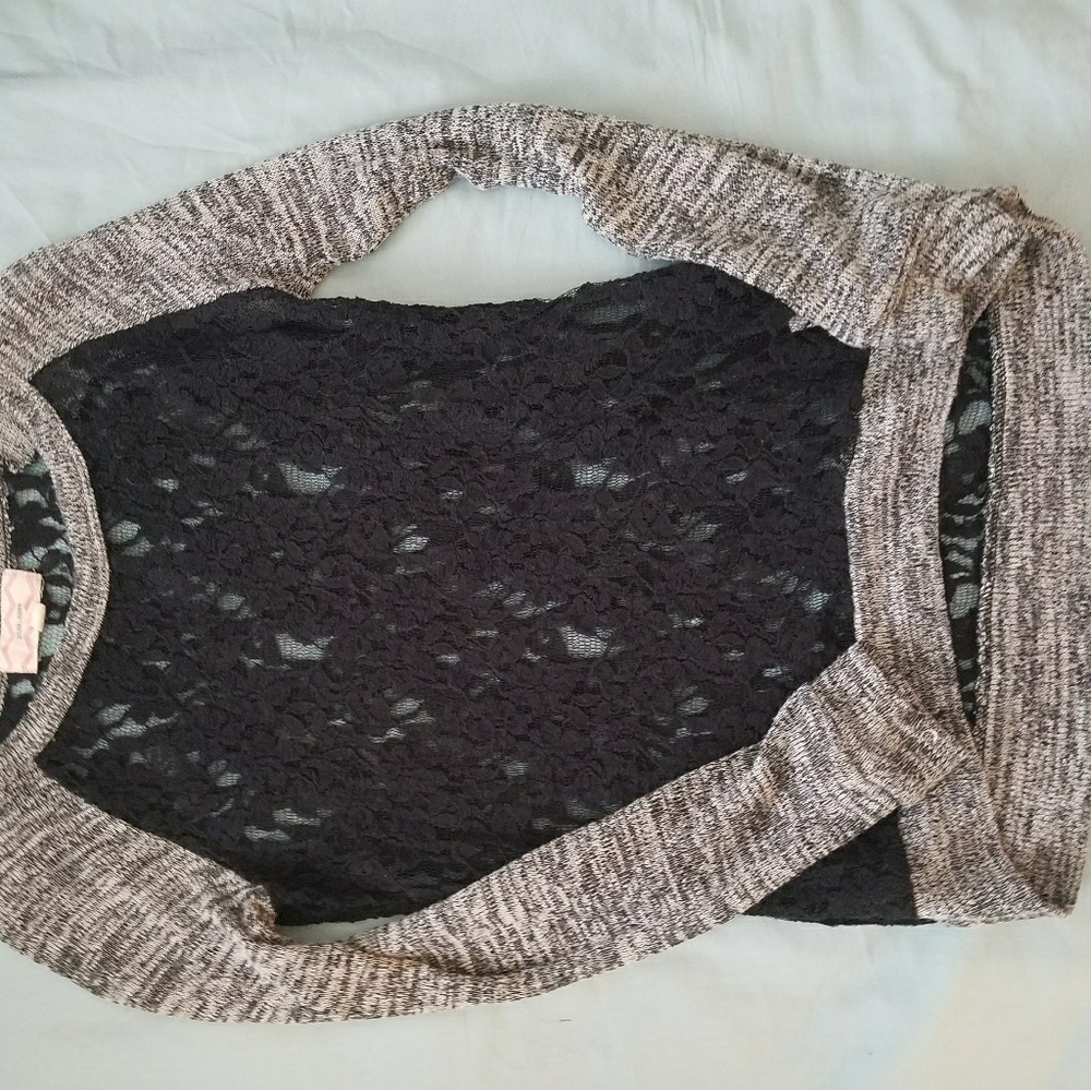 Black lace top