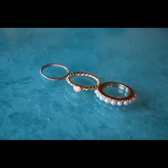 Midi Ring Set of 3 - Picture 2 of 3