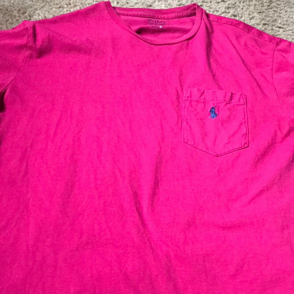 Pink polo shirt