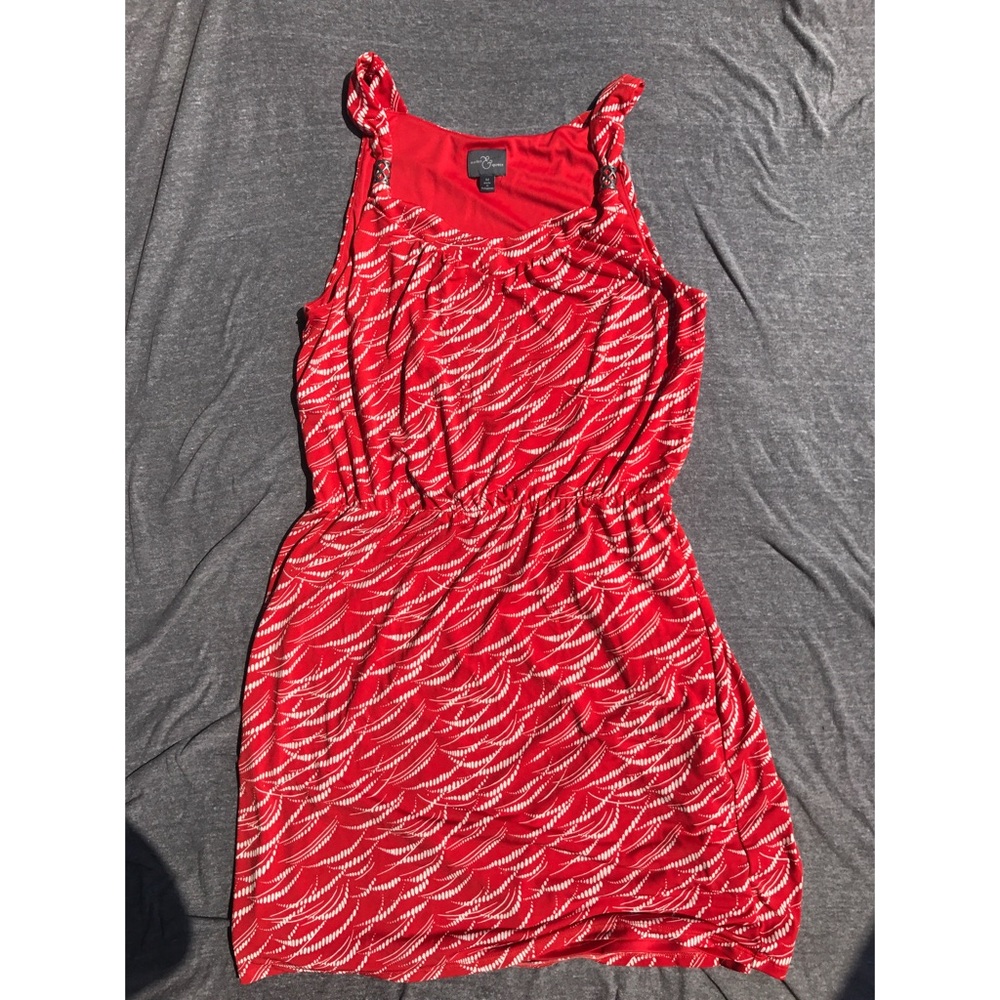 Market & Spruce Red and White Dress