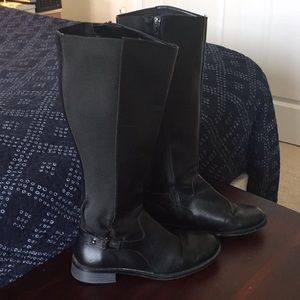Clarks Wide Calf Black Boots size 9.5