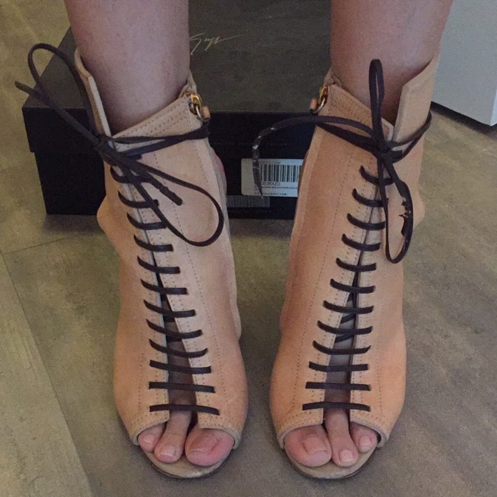*SOLD* Giuseppe Zanotti Lace Up Sandal Heels - Picture 1 of 8