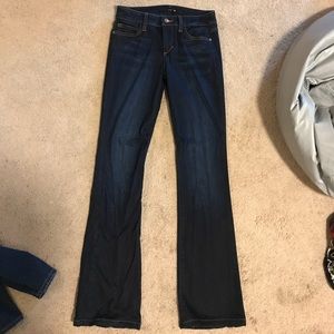Joe's Dark skinny boot cut jeans