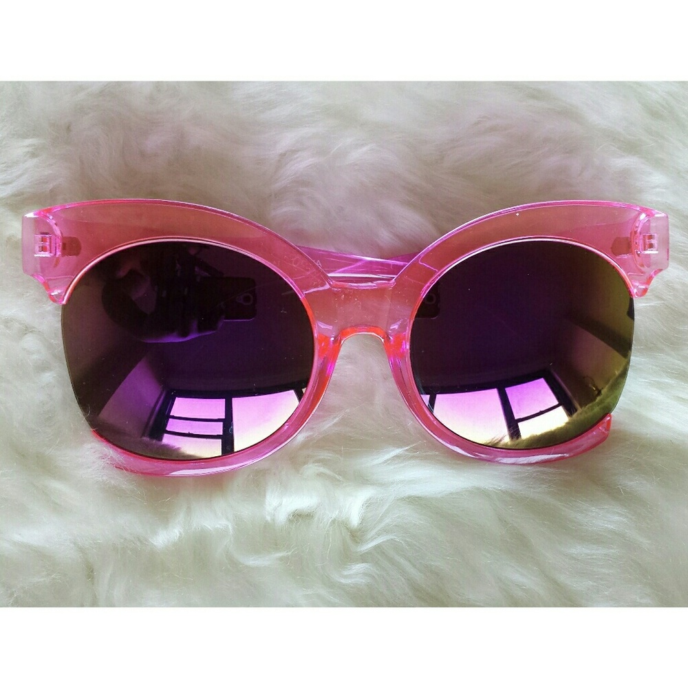Pink Mirror-Lens Sunglasses NWOT
