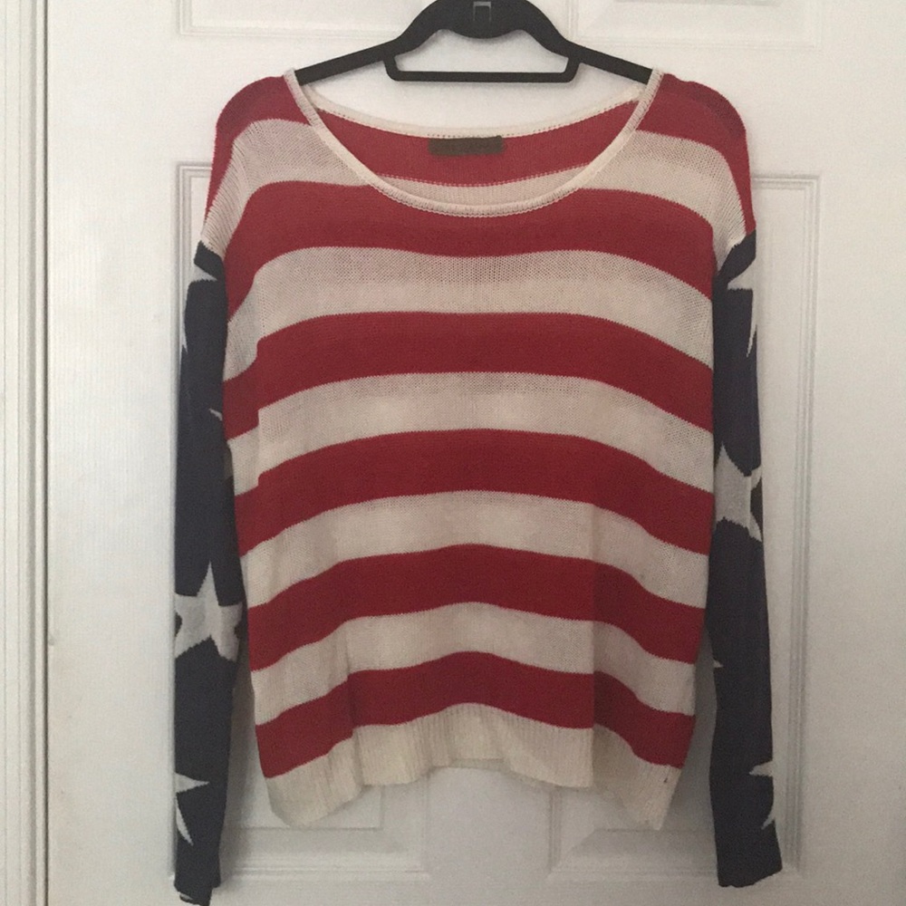 American flag sweater