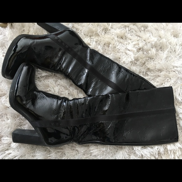 Patent Leather Prada Boots - Picture 1 of 5