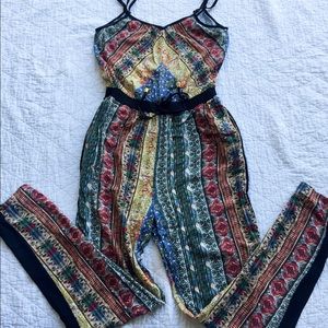 Forever 21 Boho Print Romper | SMALL