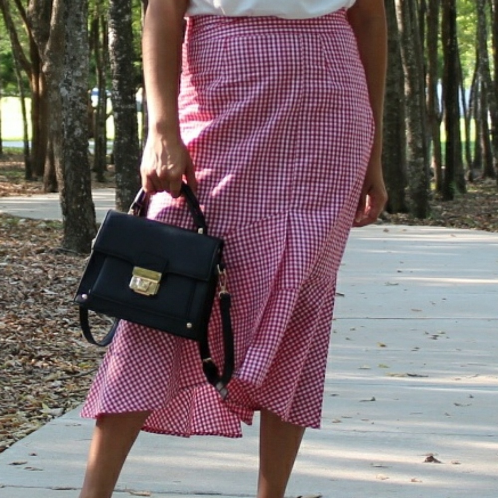 Gingham skirt