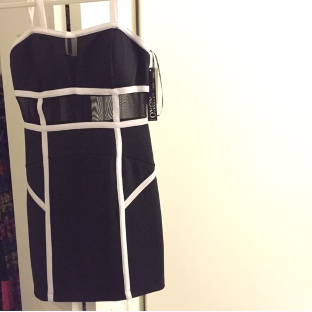 XOXO black and white dress