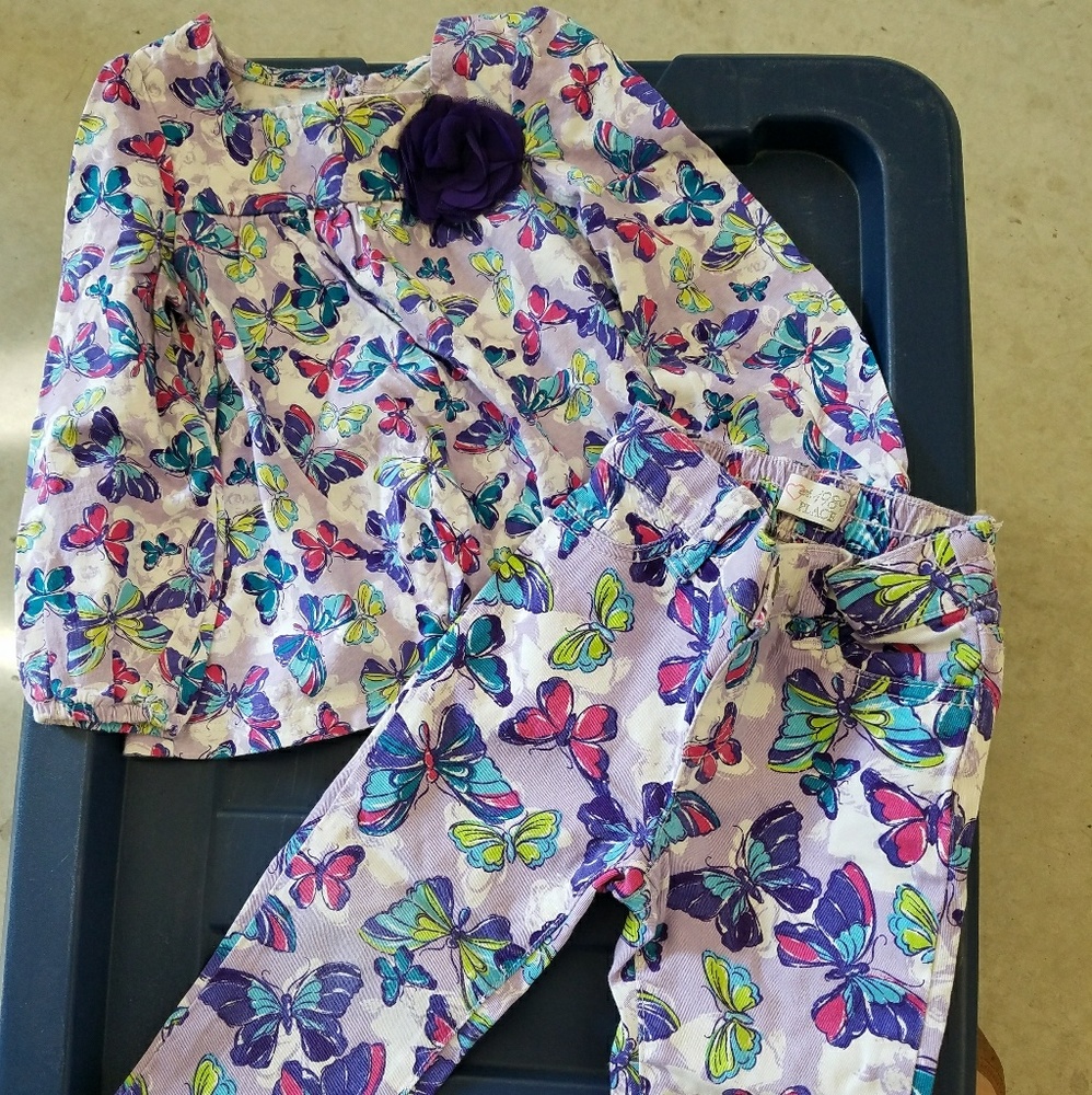 Butterfly Shirt and pant set