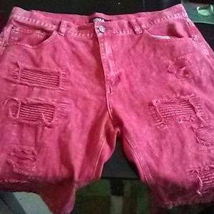 AUTHENTIC 7 souls Denim shredded desighner shorts