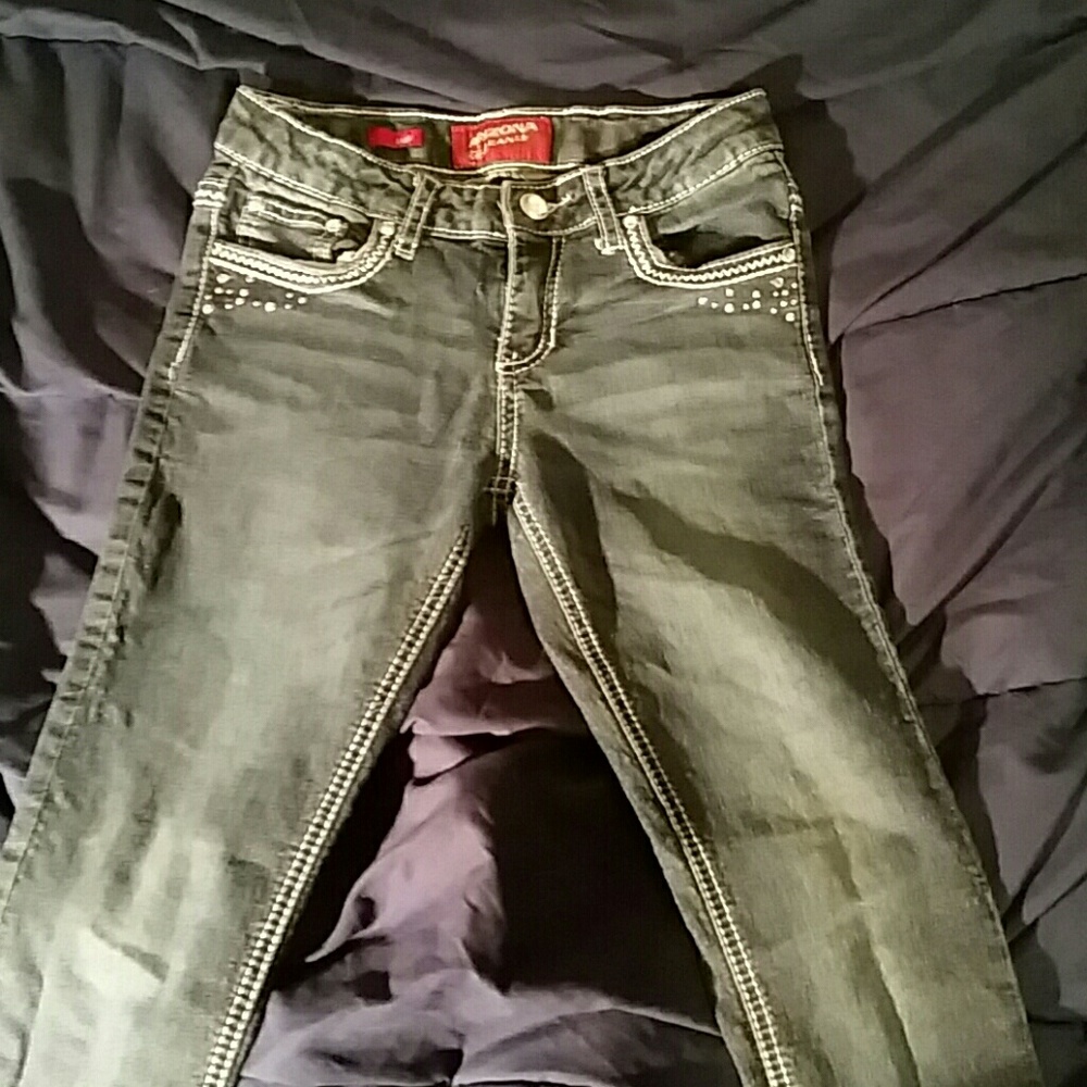 Arizona brand skinny jeans with BLING!