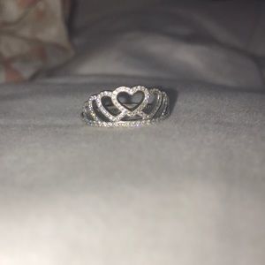 Princess heart ring from pandora