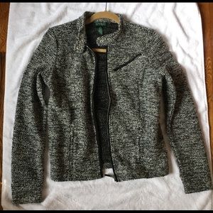 Ralph Lauren zipper blazer/ sweater EUC ⭐️
