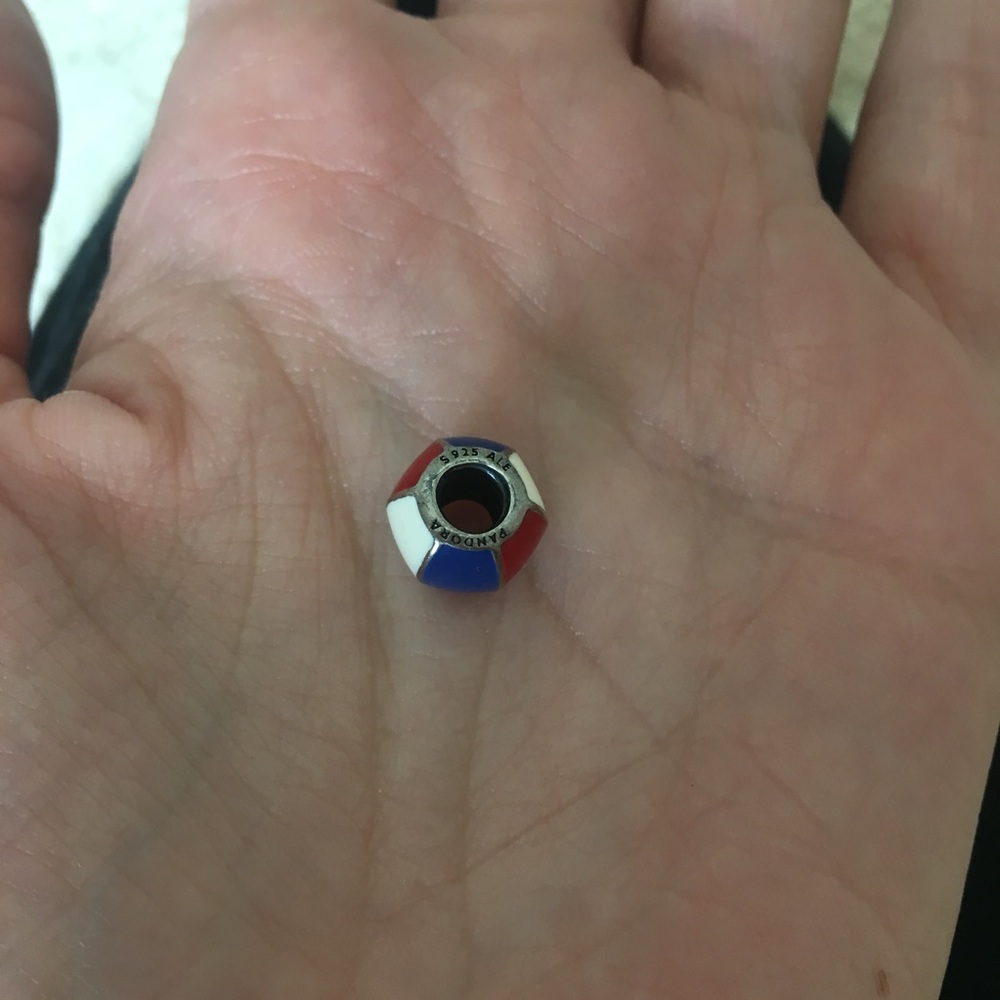 Beach ball/American pandora charm