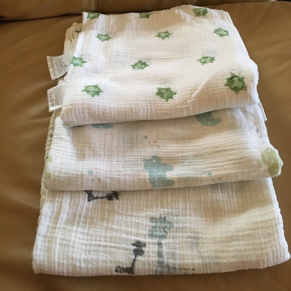3 Aden and Anais Swaddles