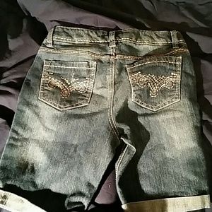 Cherokee brand bling  jean shorts