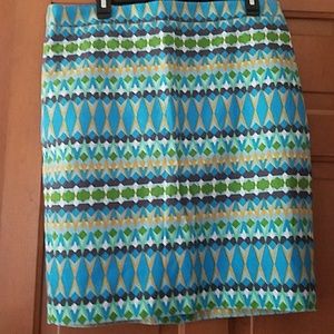 J.Crew printed pencil skirt brand new